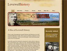 Tablet Screenshot of lovewellhistory.com
